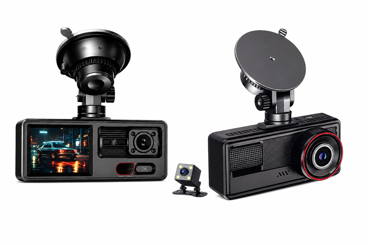 Dash Cam Triple 1080P - Dashcam de 3 cámaras frontal interior trasera
